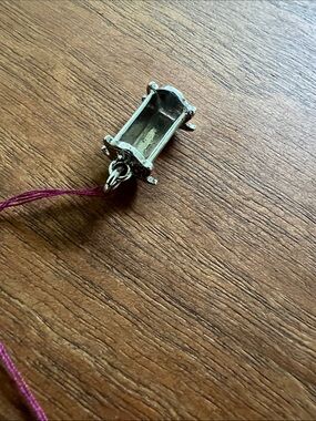 Sterling Silver cradle charm
